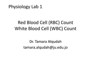 red blood cells counting hemocytometer Laboratory | PDF