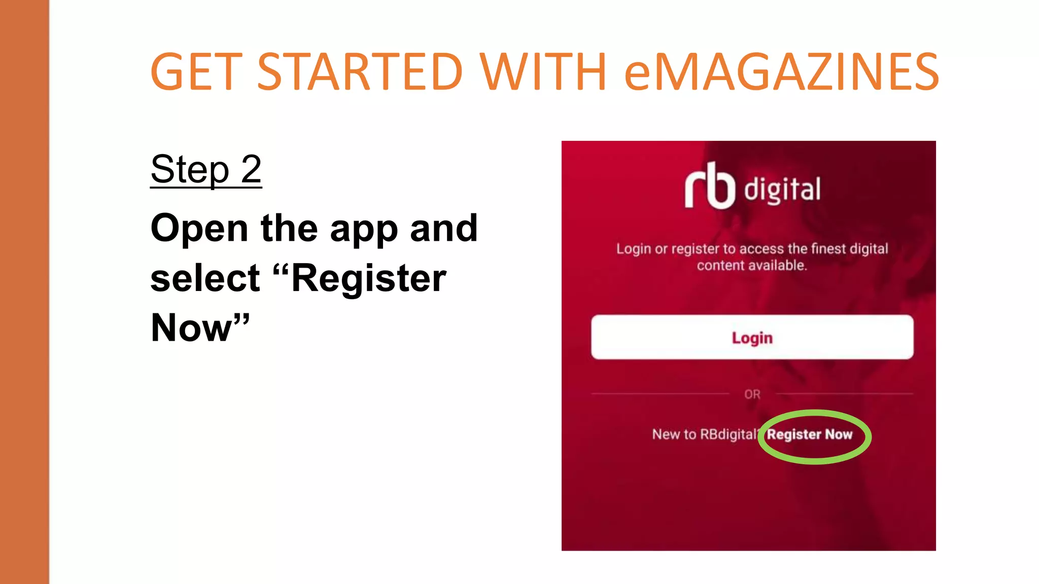 RB Digital Magazines Getting Started PPT