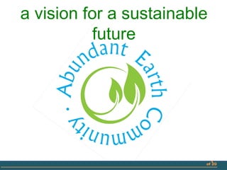 a vision for a sustainable
future
1
of 20
 