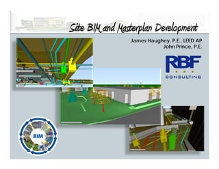 Site BIM and Masterplan Development
      IM
                James Haughey, P.E., LEED AP
                           John Prince, P.E.
 
