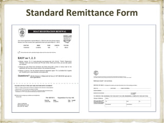 Standard Remittance Form 