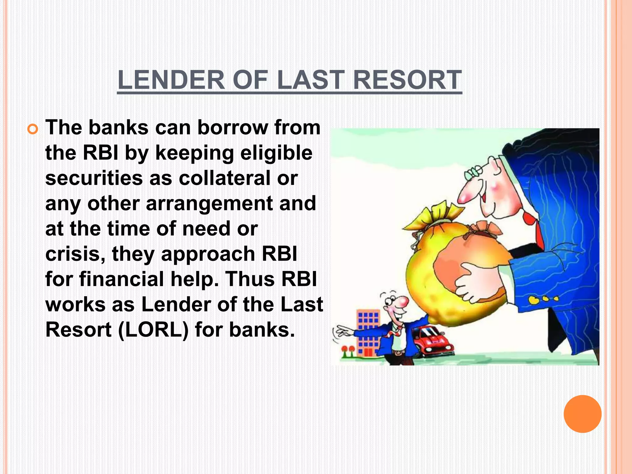 Role of RBI in Indian Banking System - ITT Presentation | PPTX
