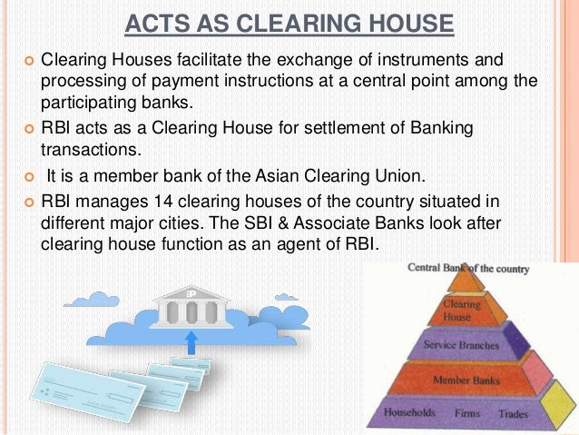 Central Bank Clearing House Function - sleek body method