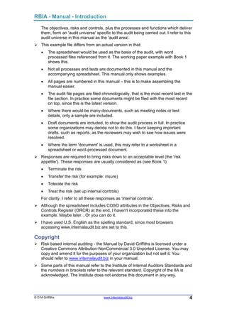 Internal Audit Manual | PDF