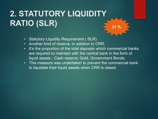 Slr Policy Rbi RBI and Monetary Policy of RBI | PPTX