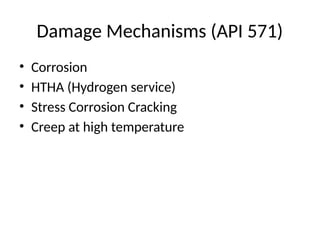 Comprehensive Risk-Based Inspection (RBI) Strategy Using API 581 for ...