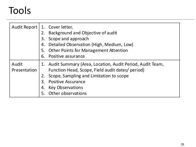 practical approach to risk based internal audit standard internal audit report format