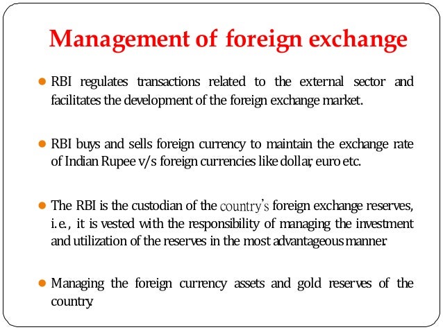 Reserve Bank Of India | Foreign !   exchange reserves by rbi Reserve Bank Of India -