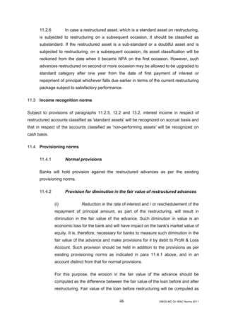 Rbi guidelines asset classifications july 2011 | PDF