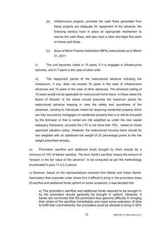 Rbi guidelines asset classifications july 2011 | PDF