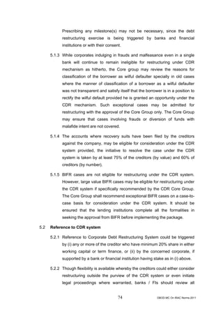Rbi guidelines asset classifications july 2011 | PDF