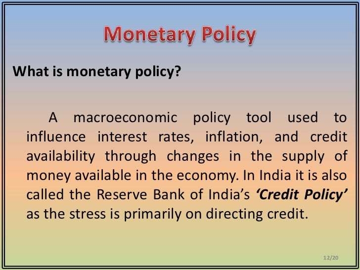 Rbi & Its Policy