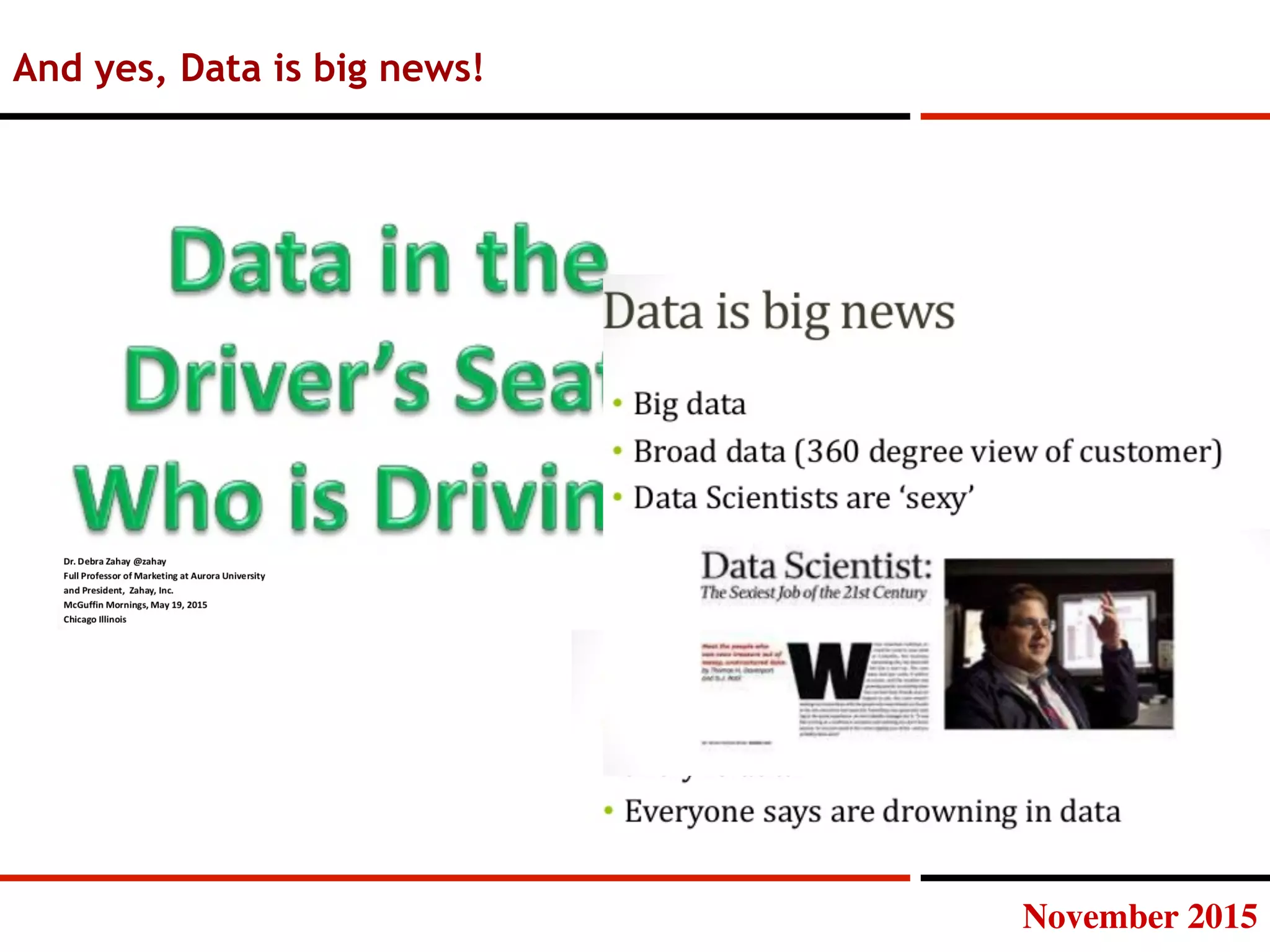 November 2015
And yes, Data is big news!
 