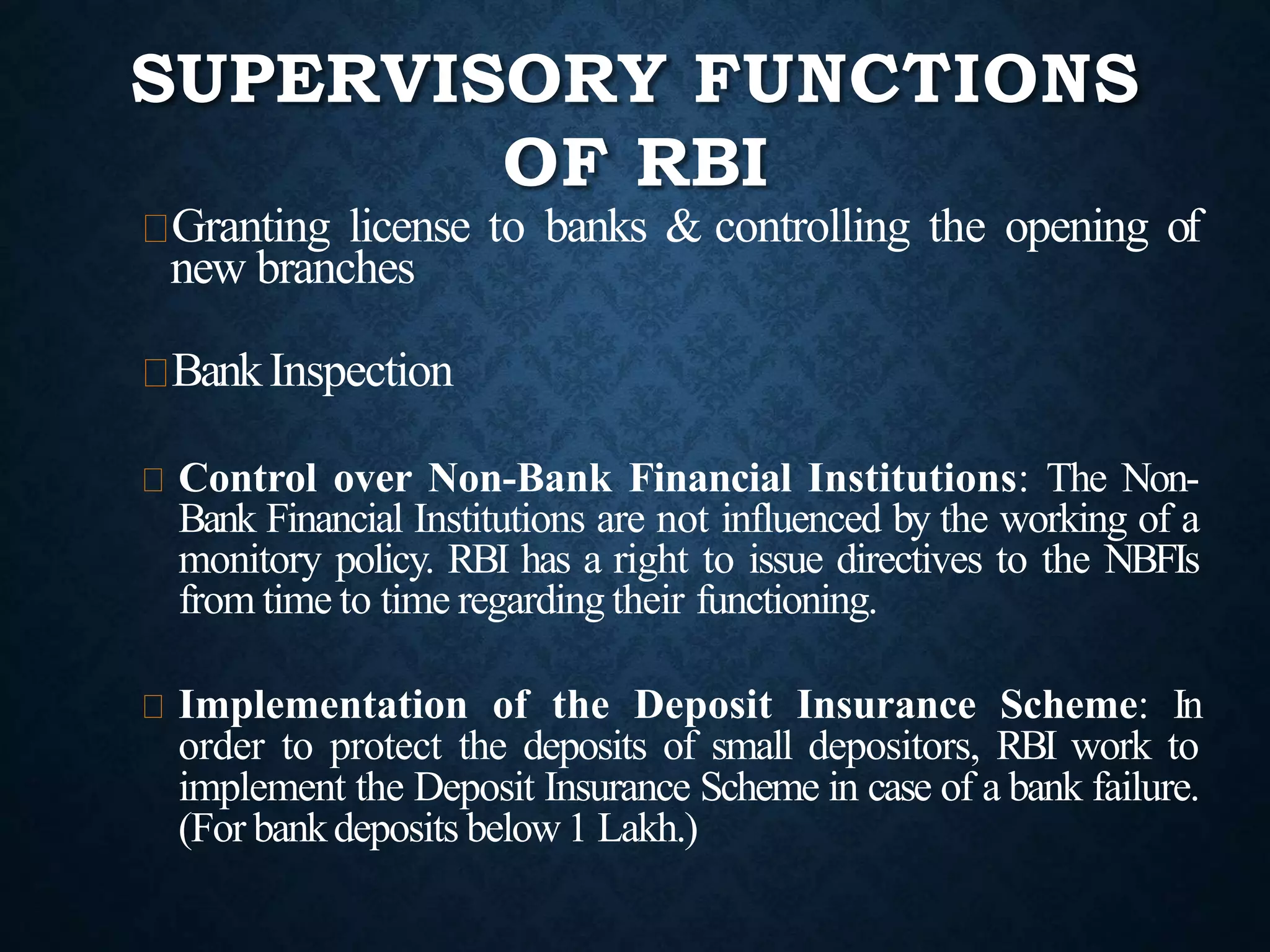 Rbi ppt ROle and fuctions in Indian Economy | PPTX