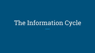 The Information Cycle
 