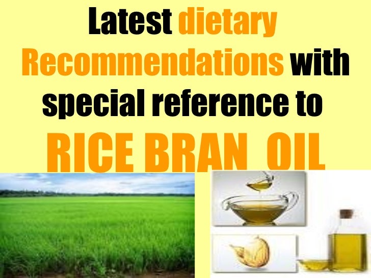 Benefits of Rice Bran Oil