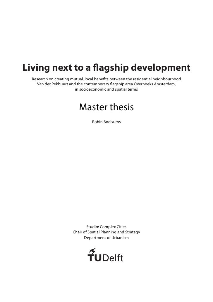 Master thesis rural development