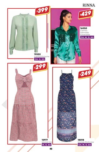 19202
Camisa Pistache
CH, G, EG
$399
12977
Vestido Vino / Ivory
M, G, EG
$299
16050
Camisa
Satinada
Esmeralda
CH, M, G, EG
$429
18018
Vestido Multicolor
CH, M, G, EG
$249
42
 