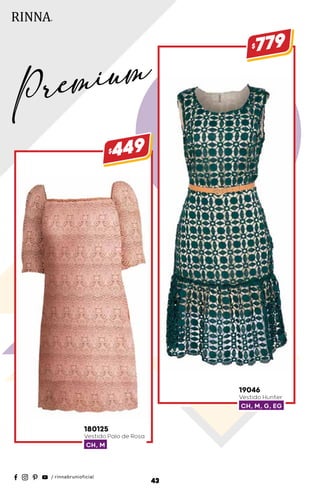 180125
Vestido Palo de Rosa
CH, M
$449
19046
Vestido Hunter
CH, M, G, EG
$779
43
Premium
 