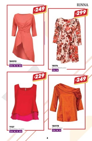 18076
Blusón Multicolor
CH, M
$299
11127
Blusa Rojo, Fiusha
CH, M, G, EG
$229
180178
Blusa Ámbar
CH, M, G
$249
180210
Blusón Grana
CH, M, G, EG
$249
4
 