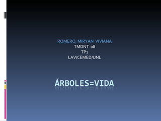 ROMERO, MIRYAN  VIVIANA TMDNT  08 TP1 LAV/CEMED/UNL 