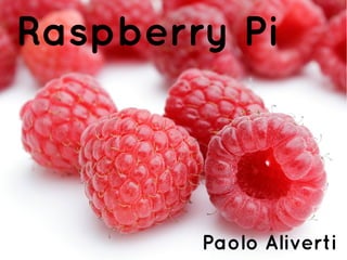 Raspberry Pi
Paolo Aliverti
 
