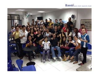 Incentive Period: January 1 to December 31
QUALIFICATIONS:
• Must be an Independent Distributor with
good standing (faithful compliance of the Company
Policies and Code of Ethics).
• Must have valid travel document/s.
• An independent distributor may only qualify
once on this Incentive.
• Must be a Philippine account holder.
Division:
• Network Builder
• Rookies
Note: Please refer to memo for full mechanics of the incentive. Subject to Royale’s terms & conditions.
www.royalebusinessclub.com
55
 