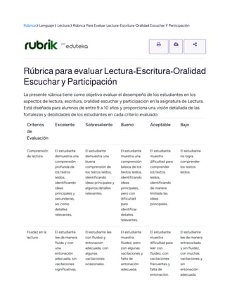 Rúbrica Para Evaluar Lectura-Escritura-Oralidad Escuchar Y Participación.pdf
