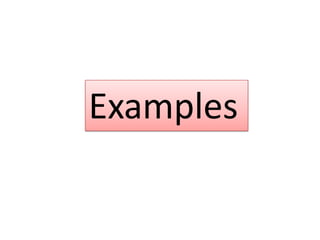 Examples