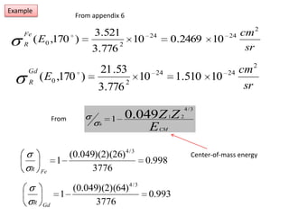 Example From appendix 6 FromCenter-of-mass energy