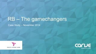 RB – The gamechangers
Case Study – November 2014
 