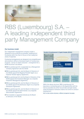 RBS (Luxembourg) S.A. Brochure | PDF