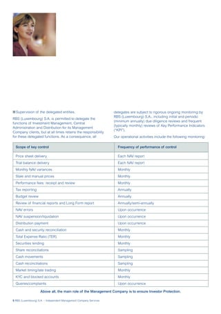 RBS (Luxembourg) S.A. Brochure | PDF