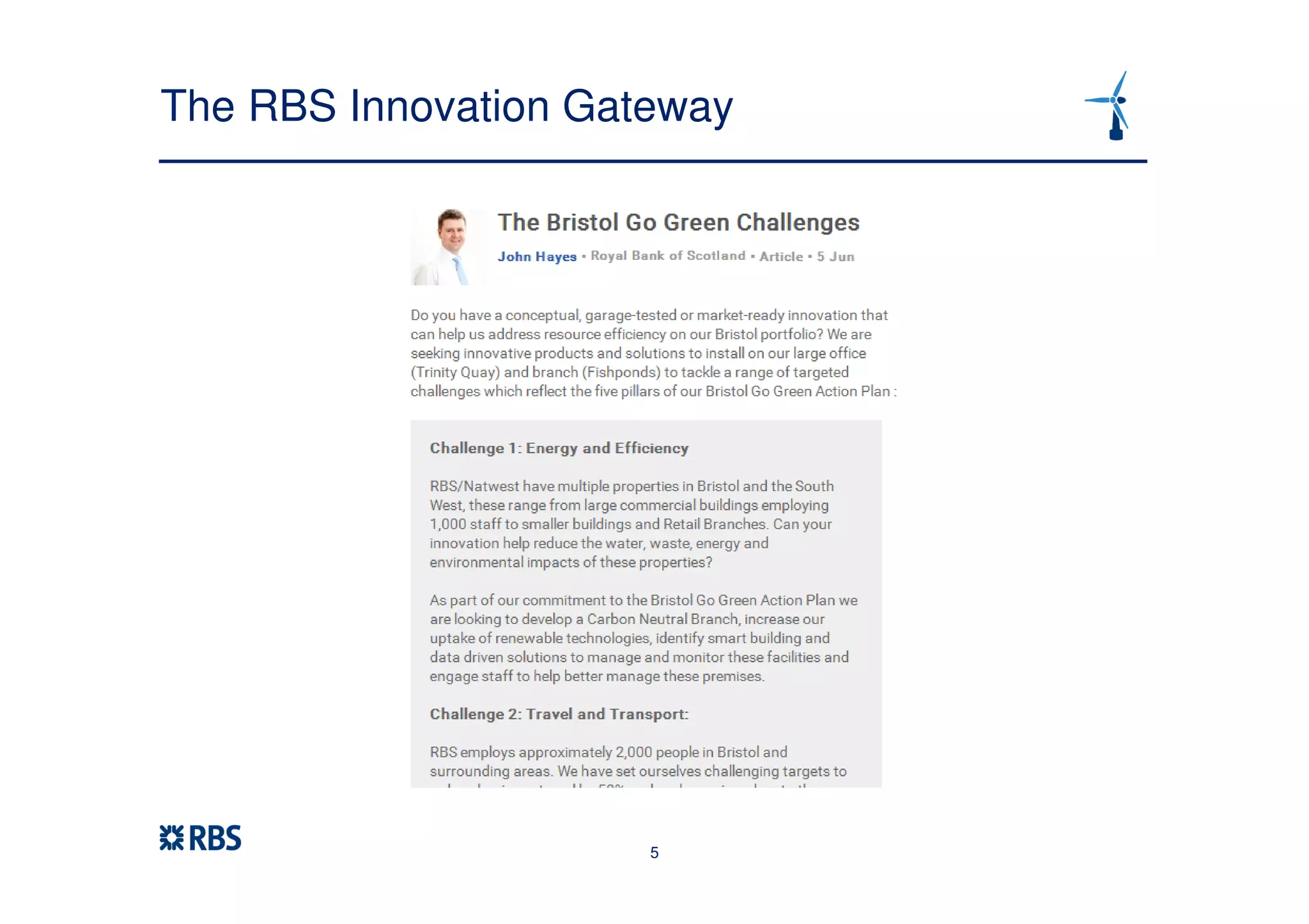 RBS on sustainable sourcing in Bristol PPT
