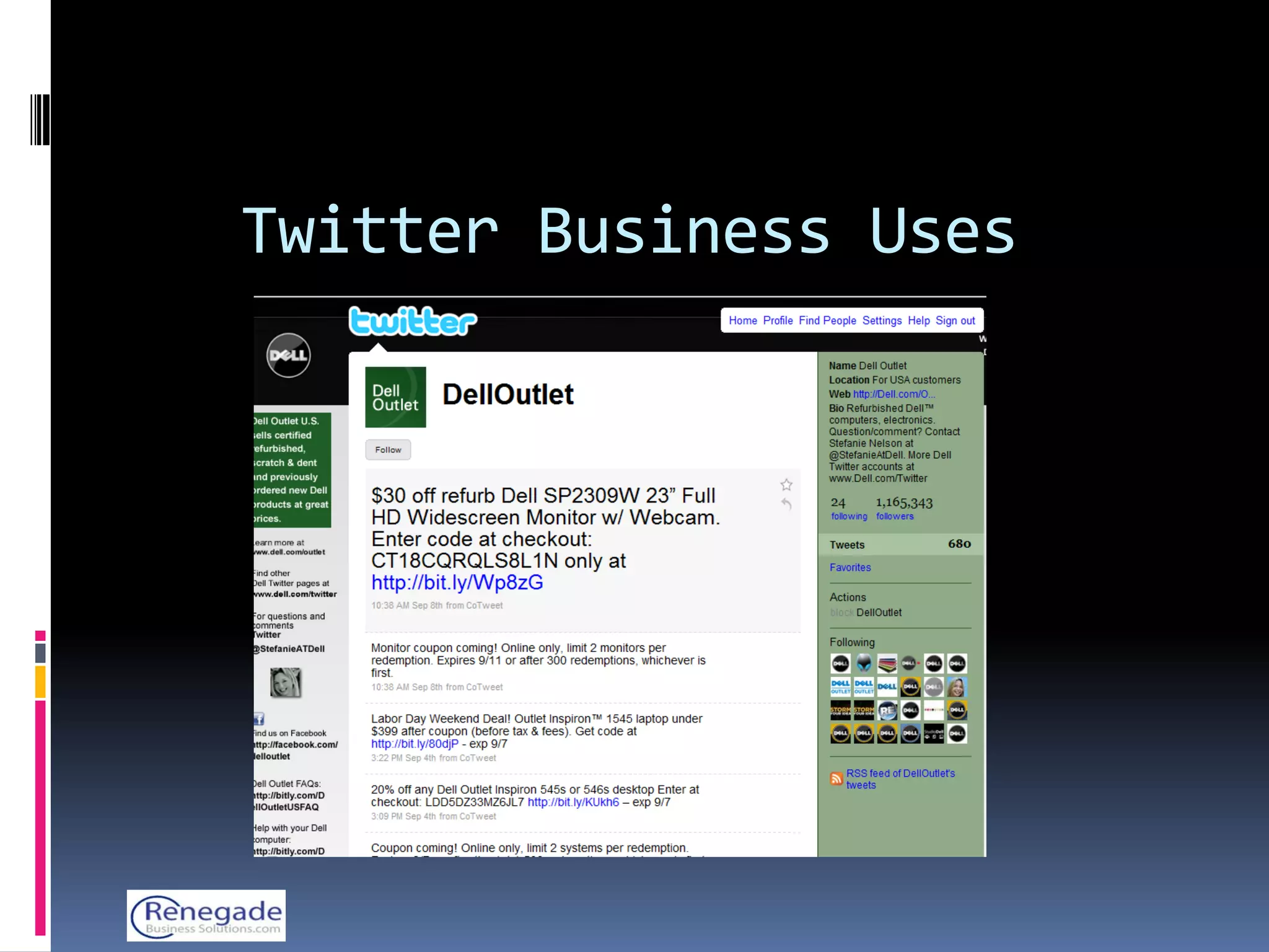 Twitter Business Uses
 