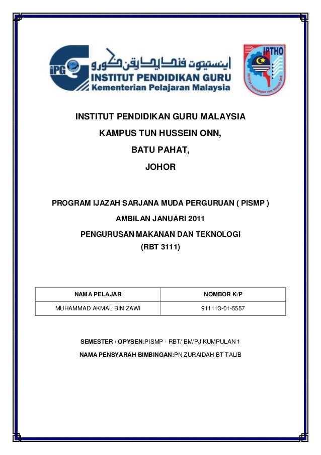 ijazah sarjana muda teknologi makanan