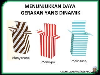 MENUNJUKKAN DAYA
GERAKAN YANG DINAMIK
 