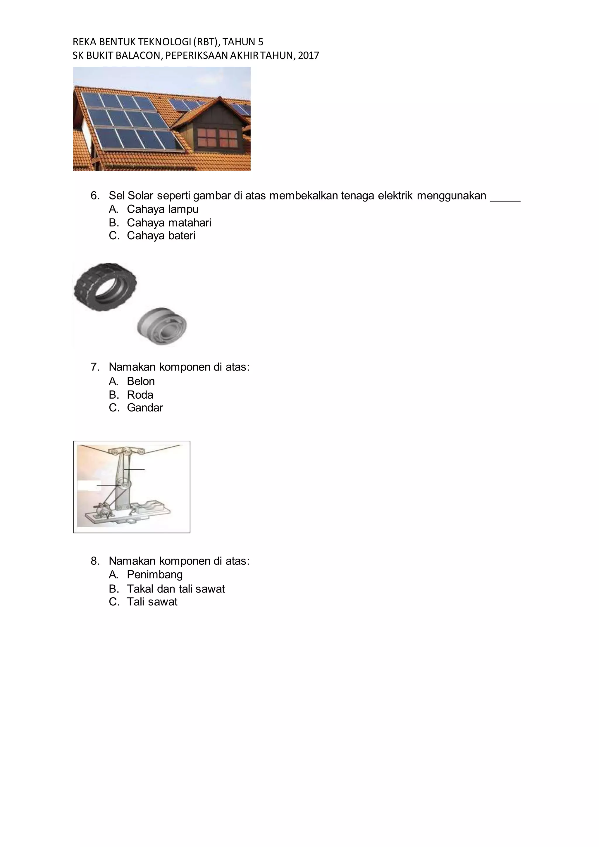 soalan Rbt tahun 5 | DOCX