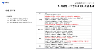 심층인터뷰
조사포인트

각서비스이용에대한만족도는어떠한가
각서비스이용시고충,니즈는무엇인가
각서비스에서추가로기대하는서비스는무엇인가?
기법별스크립트&머터리얼준비
02필드리서치l필드리서치설계/수행
 