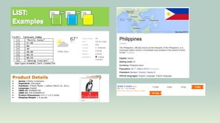 LIST:
Examples

[1]

[2]

Product Details









Series: O'Reilly Cookbooks
Paperback: 438 pages
Publisher: O'Reilly Media; 1 edition (March 22, 2011)
Language: English
ISBN-10: 0596809158
ISBN-13: 978-0596809157
Product Dimensions: 0.9 x 7 x 9.2 inches
Shipping Weight: 1.6 pounds

[3]

 
