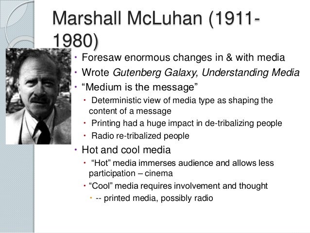 Marshall mcluhan medium is the message essay checker