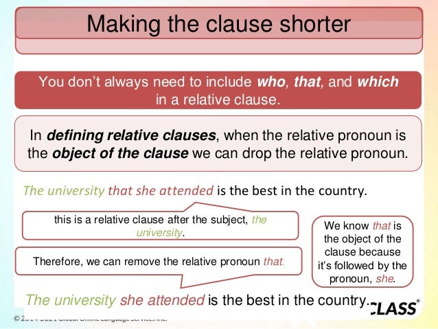 Shortening Relative Clauses: A Free ESL Lesson Plan | PPT