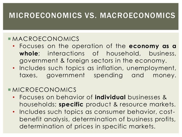 understanding the difference between microeconomics and macroeconomics Difference between micro and macroeconomics microeconomics tries to give understanding to documents similar to differences between micro and macroeconomics. understanding the difference between microeconomics and macroeconomics Difference between micro and macroeconomics microeconomics tries to give understanding to documents similar to differences between micro and macroeconomics.