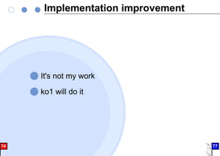 Implementation improvement
It's not my work
ko1 will do it
74 77
 