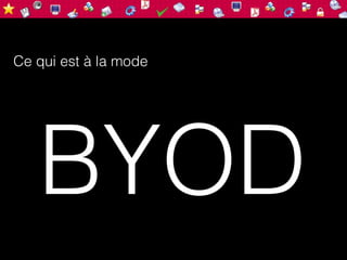 Ce qui est à la mode




   BYOD
 