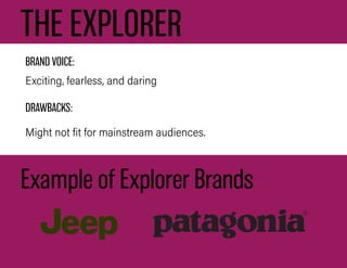 Explorer Archetype Examples 12 Archetypes MP | PDF