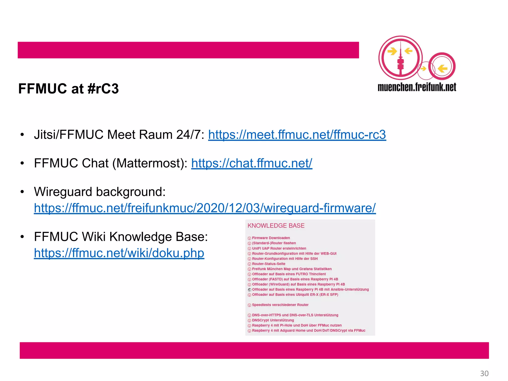 FFMUC goes wild - Infrastructure recap 2020 #rc3