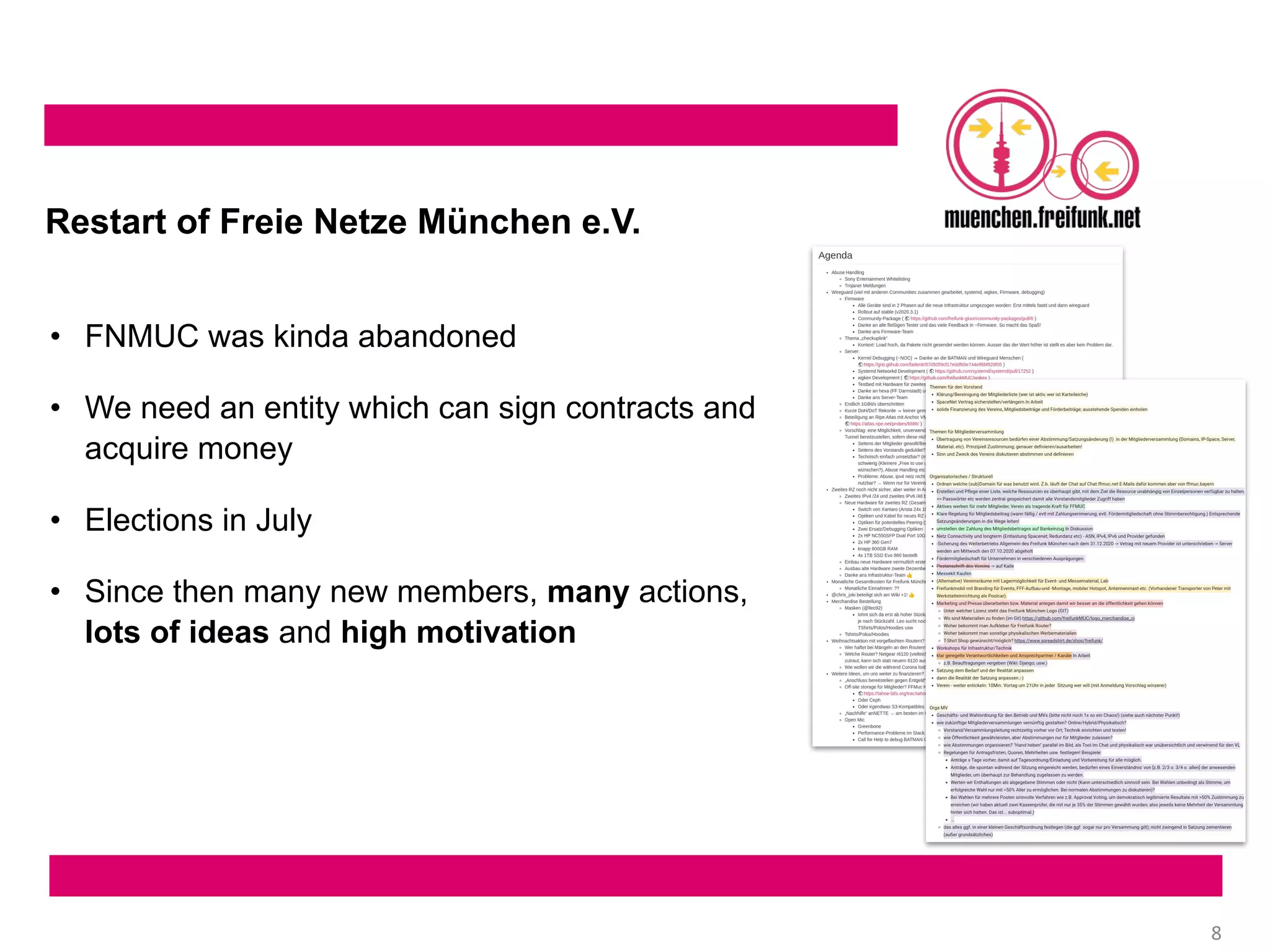 FFMUC goes wild - Infrastructure recap 2020 #rc3