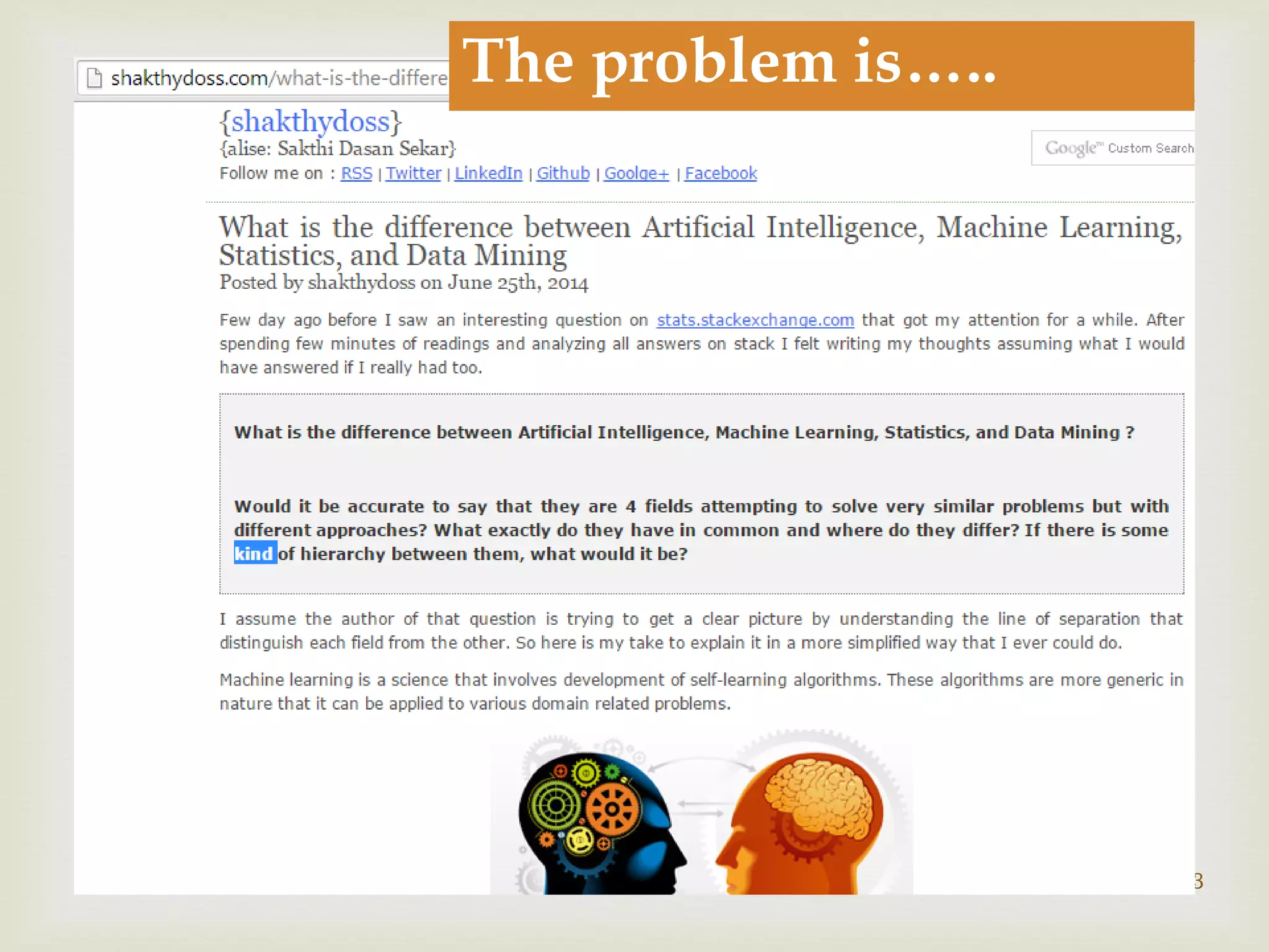 3
The problem is…..
 