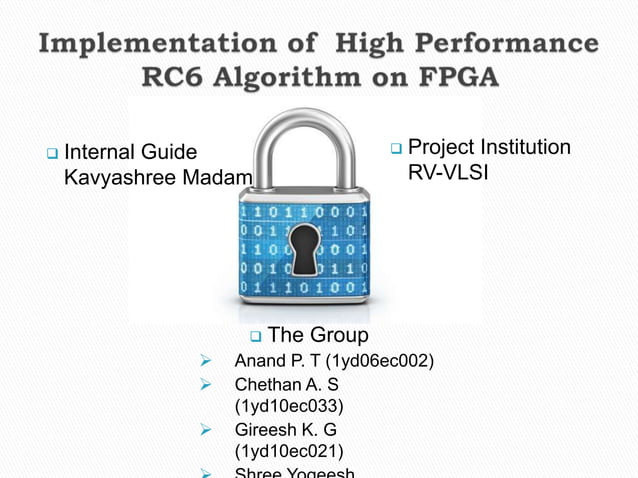 Rc6 algorithm | PPT